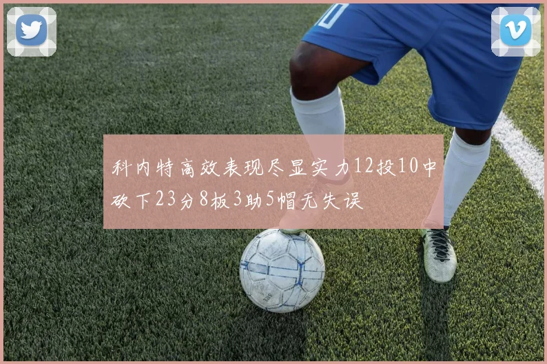 科内特高效表现尽显实力12投10中砍下23分8板3助5帽无失误